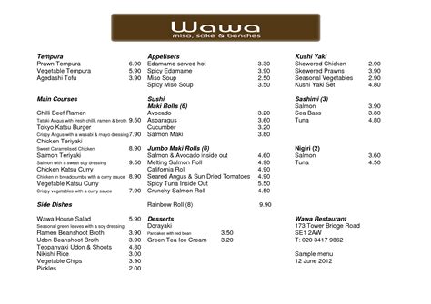 Find wawa menu prices & most popular food items. WAWA | Jeff Eats