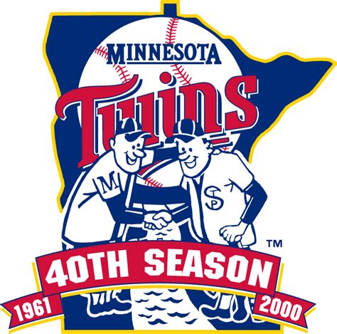 Minnesota Twins Anniversary Logo American League Al Chris Creamer