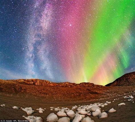 Dragons Head Appears From Northern Lights In The Arctic