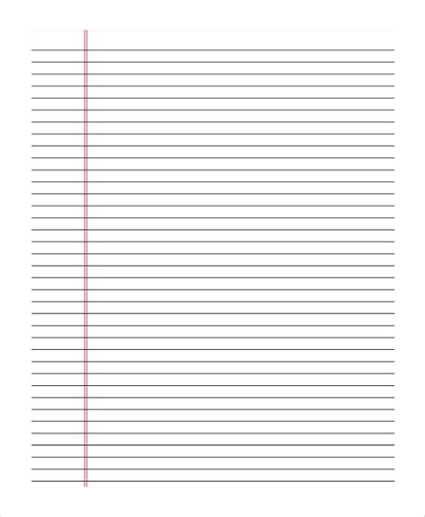 Elementary Lined Paper Template Word Bisatuh