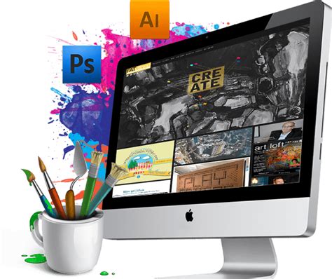 Creative Web Design Png - Graphic Design Computer Png Clipart - Large ...