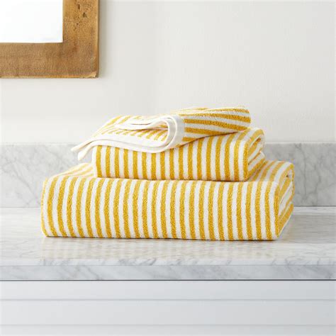 Buy organic bath towel at amazing offers on bulk purchases from verified suppliers and wholesalers. Hemi Organic Stripe Bath Towels | Crate and Barrel ...