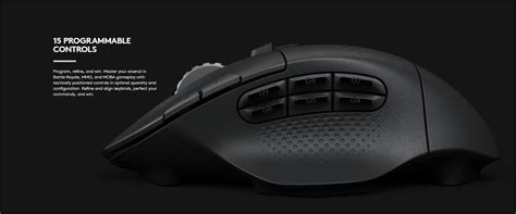 Logitech G604 Lightspeed Hero 16k Sensor Wireless Gaming Mouse