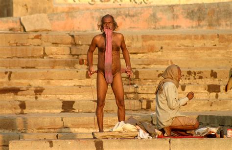 Bathing In The Holy Ganga River At Varanasi India Flickr