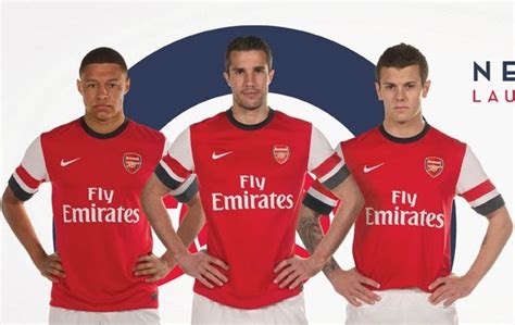 Official New Arsenal Jersey 2012 2013 Nike Arsenal Home Kit 12 13