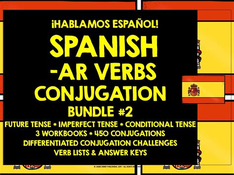 Spanish Ar Verbs Conjugation Practice 2 Teaching Resources