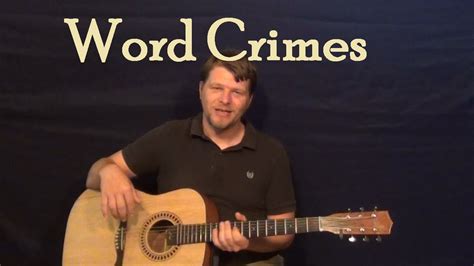 Word Crimes Weird Al Easy Guitar Lesson How To Play Tutorial Youtube