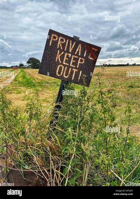 Private Keep Out Sign Stock Photo Alamy