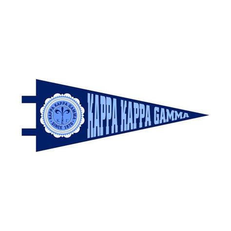 Kappa Kappa Gamma Pennant Decal Kappa Kappa Gamma Kappa Gamma