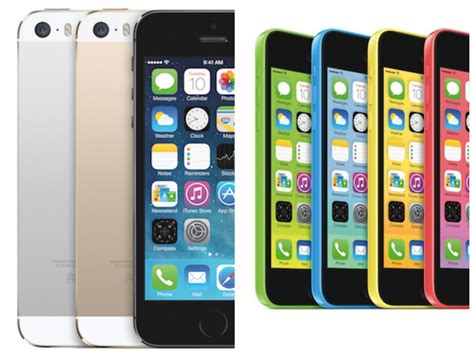 First Look New Apple 5s And 5c Phone Models Gold Iphone