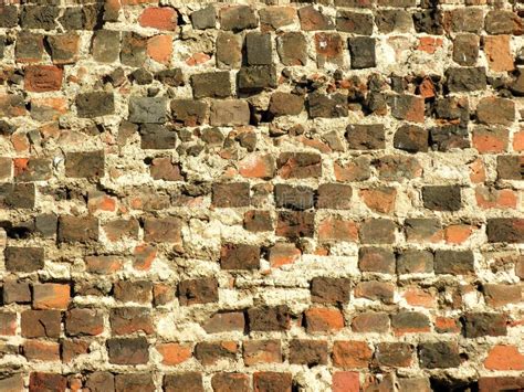 Ancient Brick Wall Stock Image Image Of Brickwall Cracking 283877