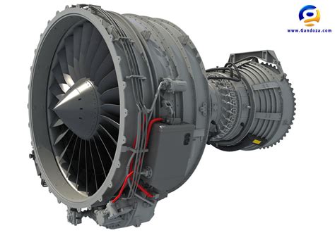 3d Model Of Cfm56 Turbofan Aircraft Engine By Gandoza On Deviantart