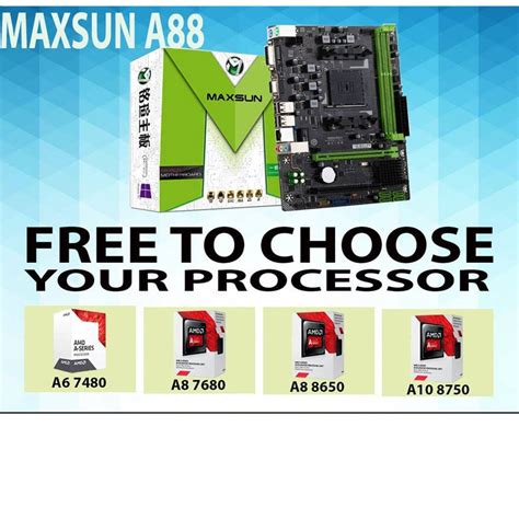 Maxsun A88 Gigabit Bundle Amd Processor Shopee Philippines