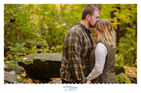 Olmsted Falls Engagement Session In The Fall With Deena And Spencer Corey Ann Photography