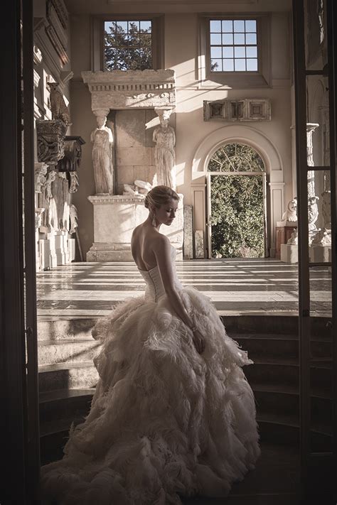 Feather wedding dresses are a big trend for 2021, and no wonder! Couture Wedding Dress - Floating Feather