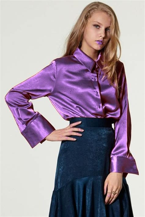 Pin Von Karen Kerr Auf Key Satin Bluse Satinbluse Bluse