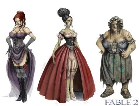 Fable 2 Prostituts Fable 2 Concept Art Characters Fables