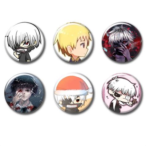 58mm Tokyo Ghou Cosplay Anime Badge Button Pin Brooch Badges Backpacks
