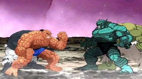 The Thing Hulk Vs The Abomination Maestro V Versus Mode MUGEN YouTube