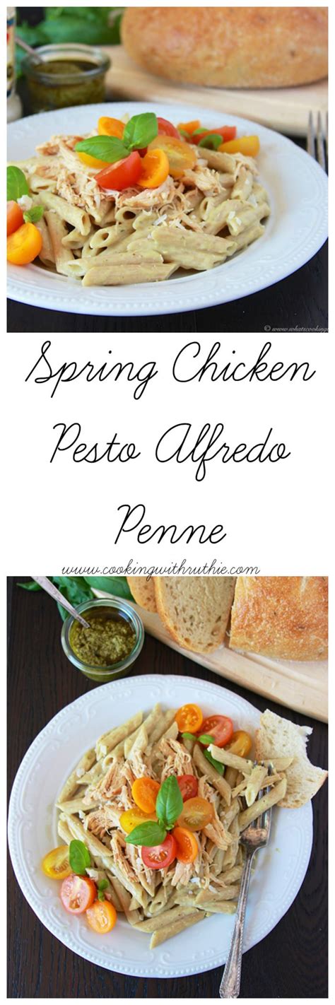 Chicken Pesto Alfredo Recipe Cooking With Ruthie