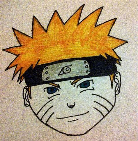 Naruto Head Drawing By Sarabeara Dragoart