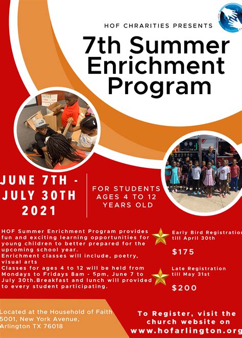 Summer Enrichment Program Rccg Household Of Faith