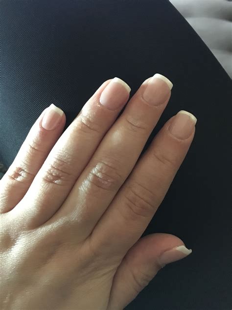 Love My Natural Nail With Acrylic Overlay And French Tip Summer