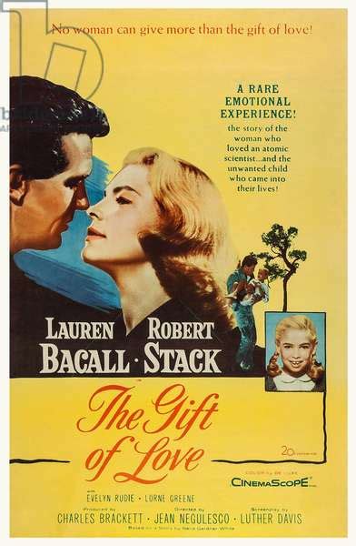 The T Of Love Us Poster Art From Left Robert Stack Lauren Bacall