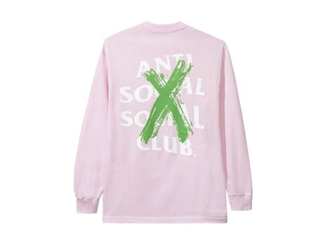 Sasom เสื้อผ้า Anti Social Social Club Cancelled Remix Long Sleeve