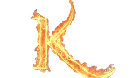 Fire K Letter PNG PNG All PNG All