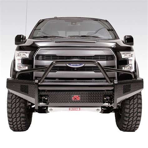 Fab Fours Ford F 150 2010 Black Steel Full Width Black Front Winch