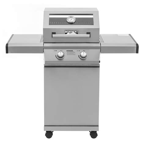 Monument Grills 14633 2 Burner Propane Gas Grill In Stainless With