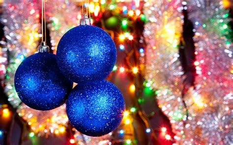 Free Download Wallpaper Decoration Christmas Tree Glitter Blue