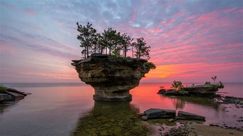 Download Wallpaper For 2560x1440 Resolution Usa Michigan Lake Huron