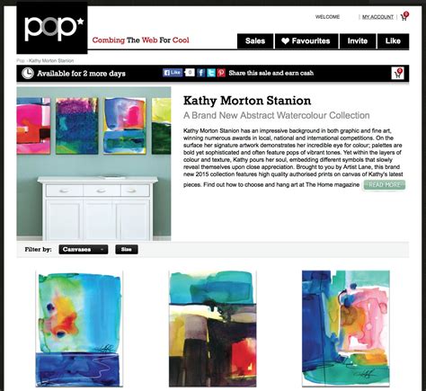Kathy Morton Stanion Art On Pop My New Abstract Collection So Excited
