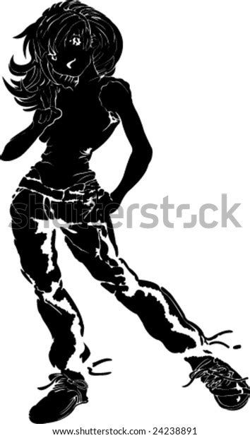 Sexy Girl Silhouette Vector Stock Vector Royalty Free 24238891 Shutterstock