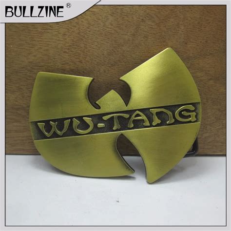 The Bullzine Wholesale Wu Tang Belt Buckle With Antique Brass Finish Fp