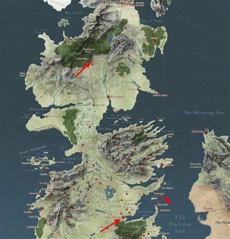 North Of The Wall Game Of Thrones Map Game Of Thrones Season 6 Recap Map The Art Of Images