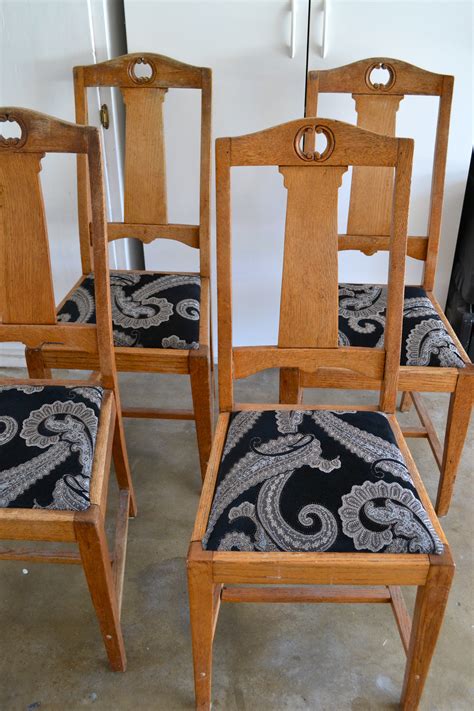 Maybe you would like to learn more about one of these? DIY: Reupholstered Dining Chairs - Little Bits of...