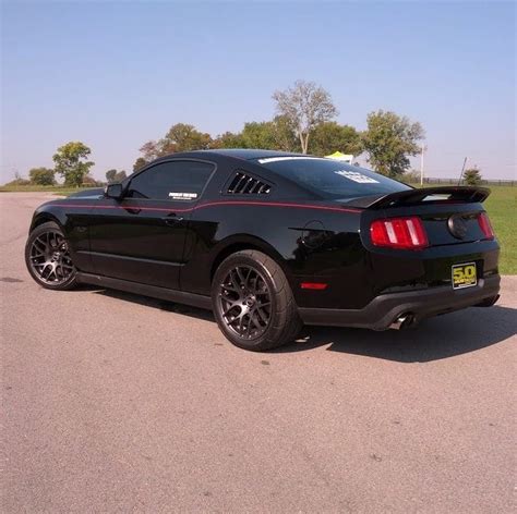 black 2011 ford mustang