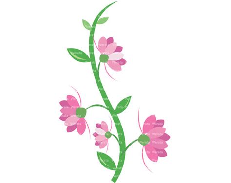 Flower Vine Clipart Best