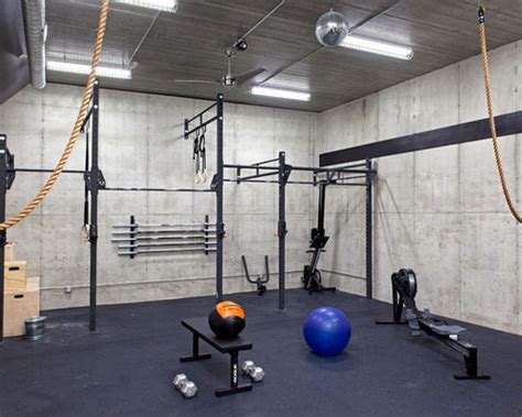 Installing a basement home gym is a fine example of how your home can be built around your hobbies. Basement Gym | Houzz