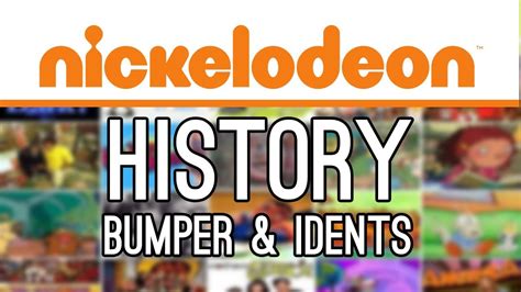 Nickelodeon History 1979 To 2017 Bumper And Idents Youtube