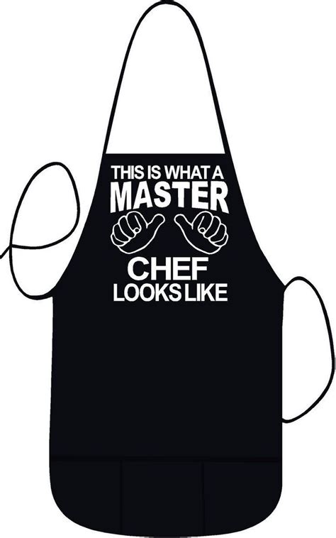 Funny Cooking Aprons For Men And Women Black With Pockets