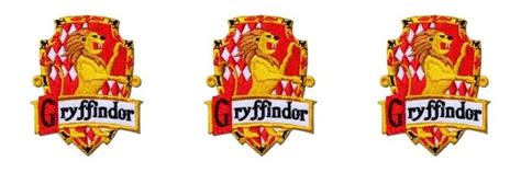 Hp Gryffindor Crest 3 Tall Embroidered Iron On Patch Set Of 3