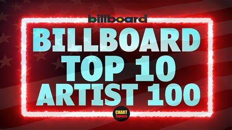 Billboard Artist 100 Top 10 Artist Usa December 21 2019