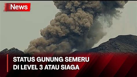 Full Gunung Semeru Erupsi Terjadi Delapan Kali Letusan Rabu Januari Youtube