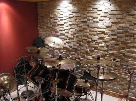 Music Room Man Cave Contemporary Basement Detroit By Realstone