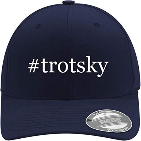 Trotsky Mens Hashtag Soft And Comfortable Flexfit Baseball Hat Dark Navy Small