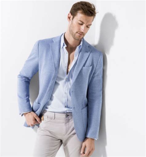 30 Spring Wedding Outfit Ideas For Men Blue Blazer Outfit Men Blue